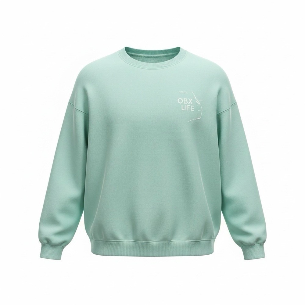 OBX Life Sweatshirt L Aquamarine Corolla Duck Kitty Hawk Kill Devil Hills